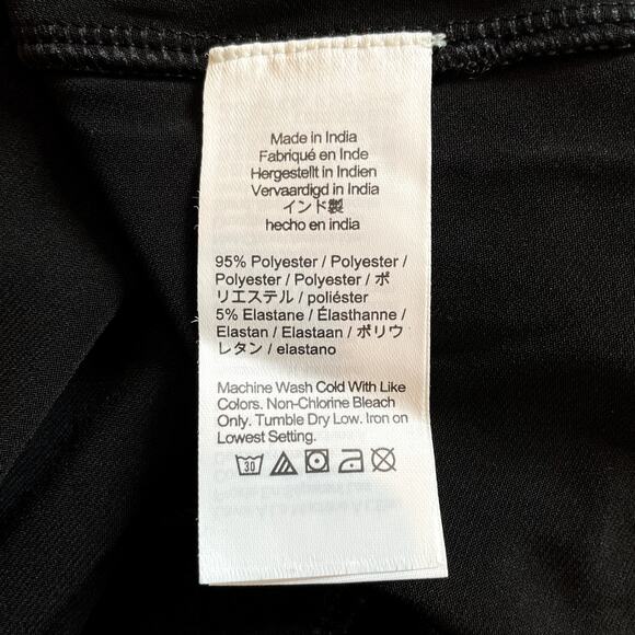 J.Crew Ruched Center Seam Dress Matte Jersey Midi Sleeveless LBD CI890 Black XS - Picture 14 of 14